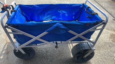 Mac Sports Collapsible Folding All Terrain Outdoor Beach Utility Wagon Cart