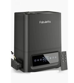 FABULETTA Humidifiers for Bedroom, 6L Cool Mist Humidifiers Top Fill Essential Oil Diffuser, 60H Continuous Use, 3 Adjustable Mist Levels, 360° Nozzle