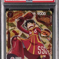 2024 ONE PIECE PROMOS BANDAI CARD GAMES FEST #080 MONKEY D. LUFFY PSA 10