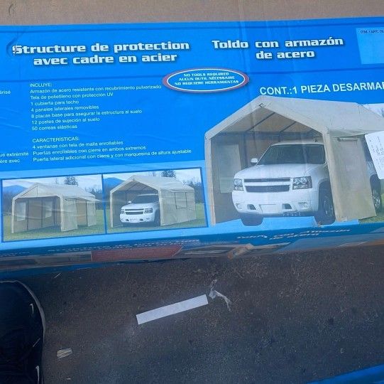 Steel frame canopy (1 in stock)