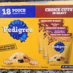 Pedigree Choice Cuts Variety Pack 18 pouches wet food for dogs