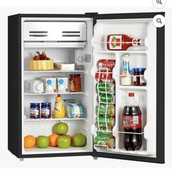Midea WHS-121LB1 Refrigerator, 3.3 Cubic Feet, Black $new