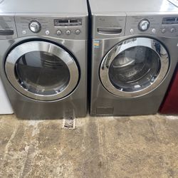 LG Set Washer And Dryer Gas Good Condition We Delivery 