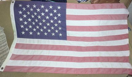 Old 50 Star American Flag  5ft x 3ft