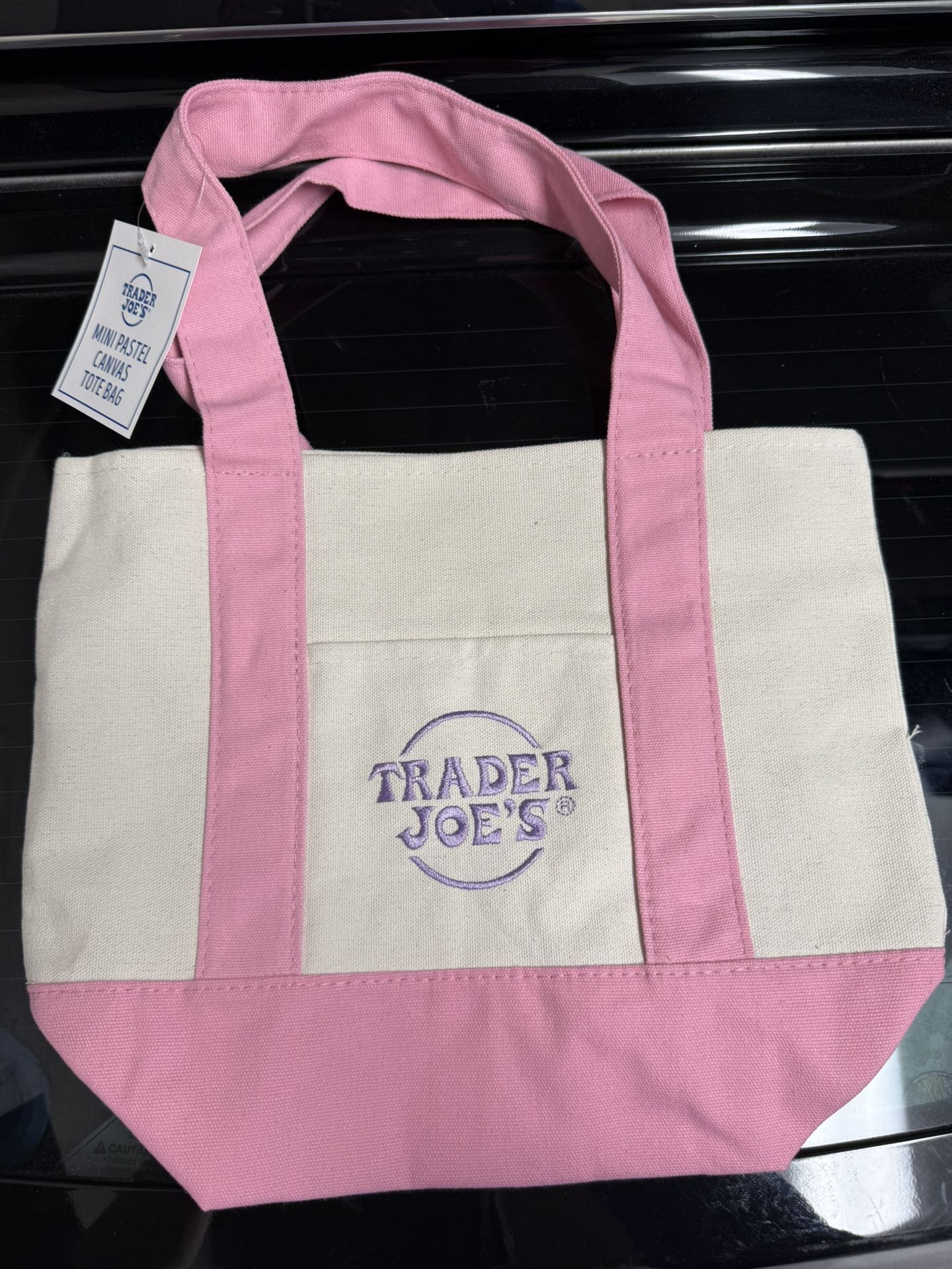 Trader Joe’s Pastel Mini Tote (pink)