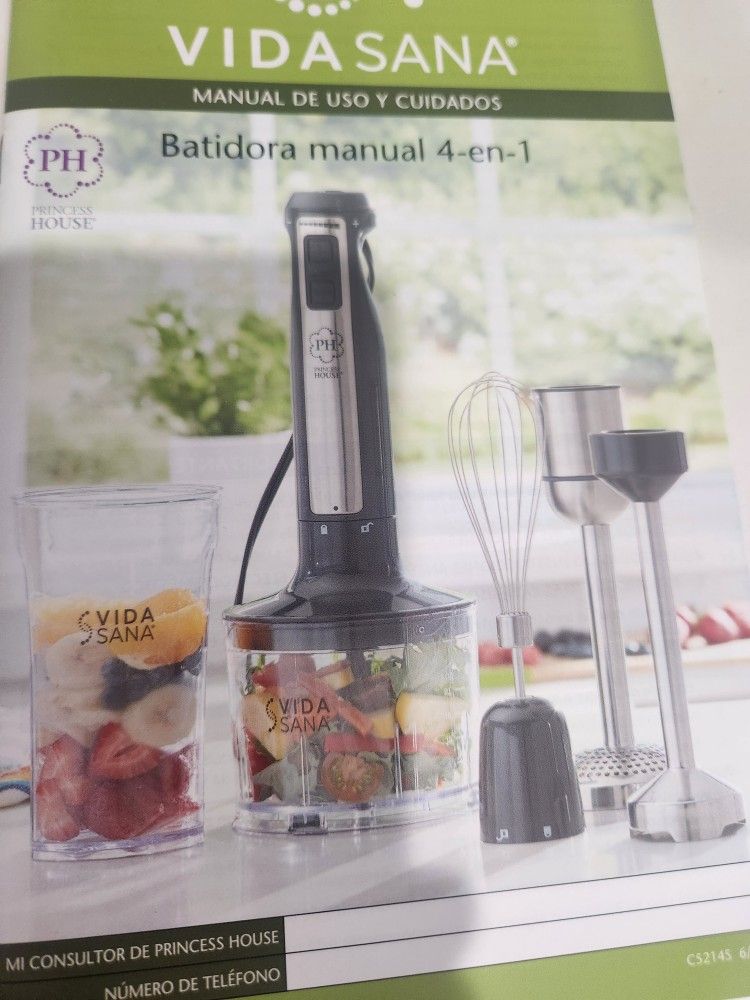 Princess House 4 In 1 Immersion Blender