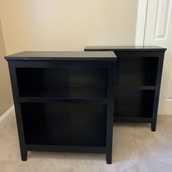 36” Black Bookcases