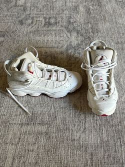 Air Jordan 6 Rings White Red Sneakers