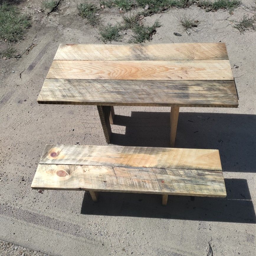 Children's Table / Bench Set