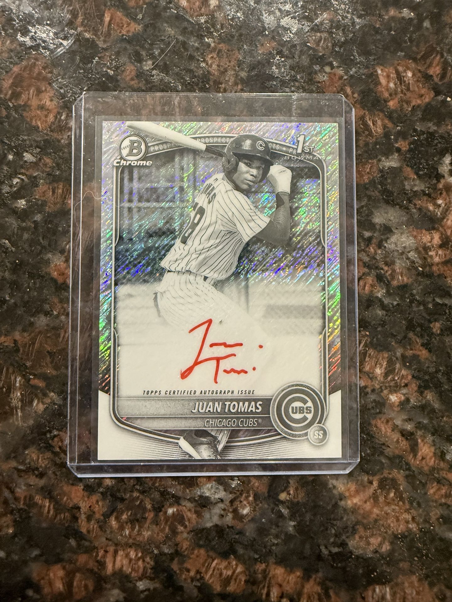 2025 Bowman Chrome Juan Tomas RED INK