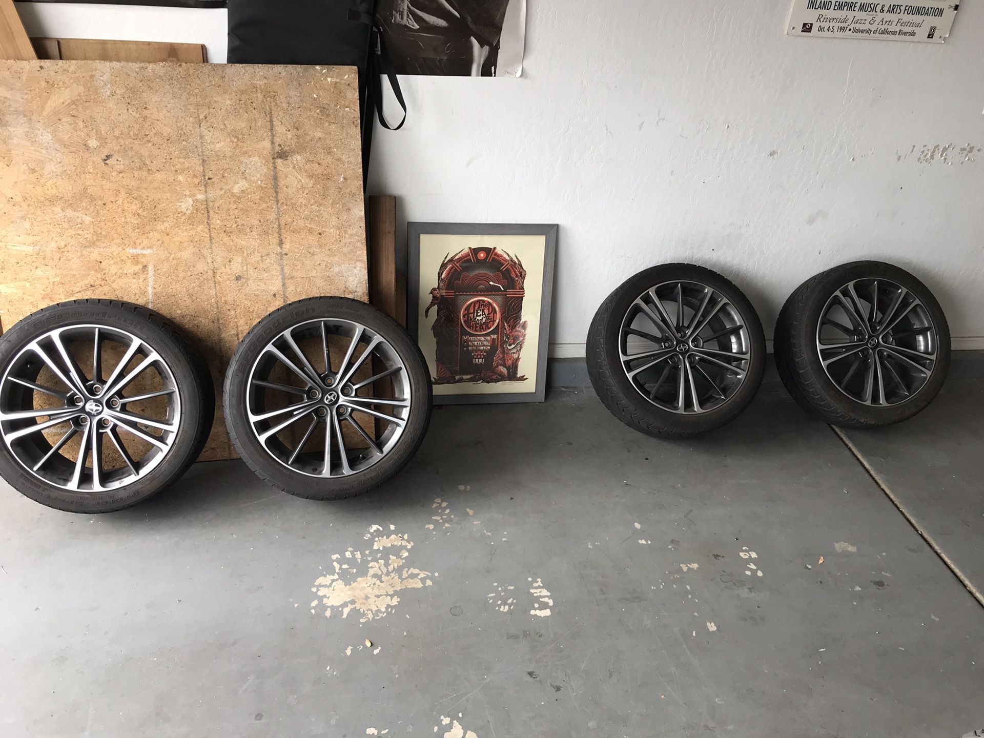 Wheels and tires off scion FRS