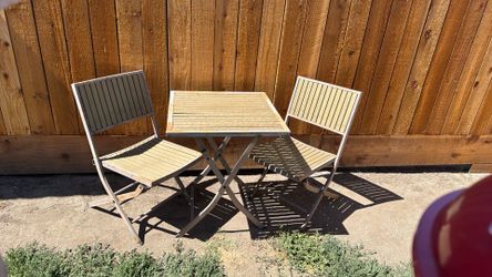 Patio table and chairs