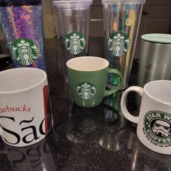 Lot Of Starbucks Mugs And Cups 