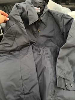 Work jackets with pockets zipper