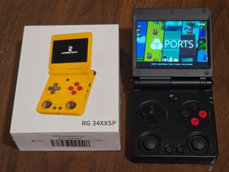 Anbernic RG34XX SP Black (2gb RAM) / Modded  + SanDisk 64gb Micro SD (Pre-owned)