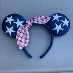 Disneyland Minnie Mouse Ears Patriotic 