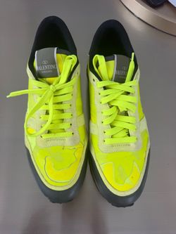 Valentino Garavani Rockrunner Sneakers Neon Yellow