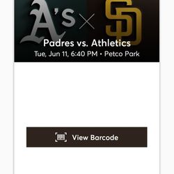 Padres Vs A'S 6/11/24