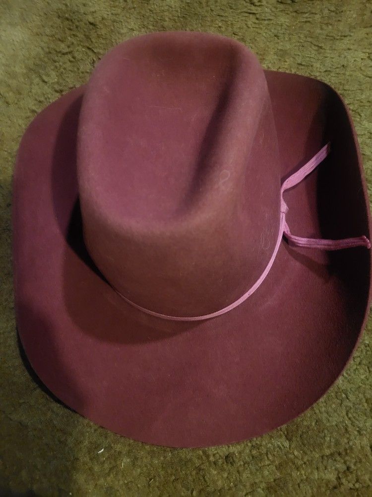 Women's Maxi-Felt Wool Western Cowboy Hat  - Sz. 6 7/8