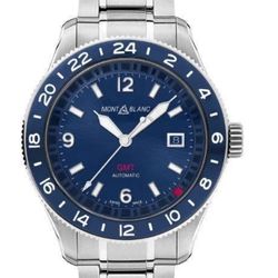 MontBlanc 1858 GMT Automatic Blue Dial Men's Watch