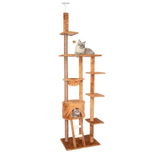 Kinpaw 98" Large Cat Tree, Multi-Level Cat Tree Tower Condo w/ Scratching Posts, Kitten Play House Furniture