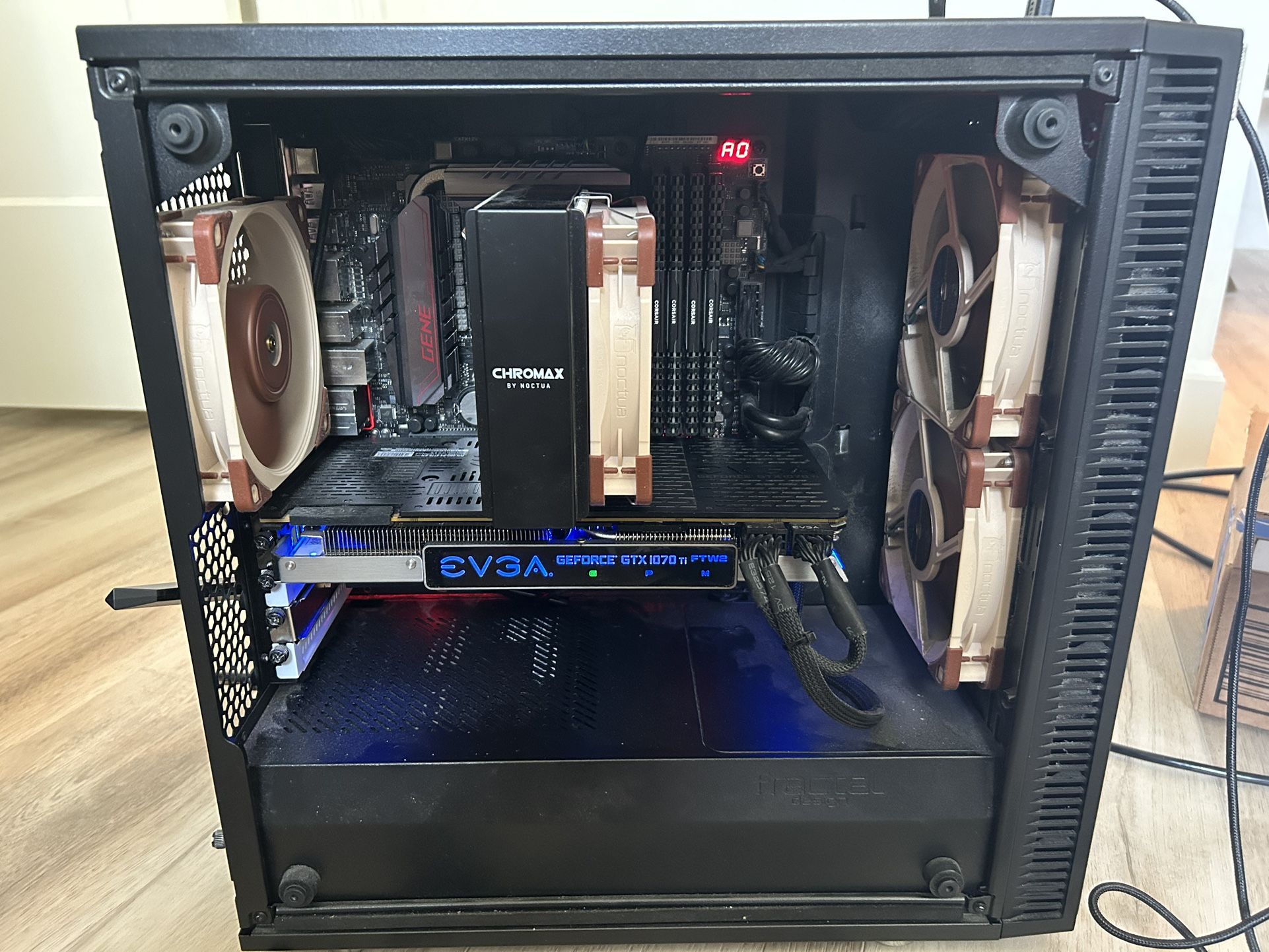 Gaming PC (i7 6700K, EVGA 1070 TI FTW2, 32G Ram, 750 Watt EVGA PSU, Noctua Parts, 970 Evo 250)