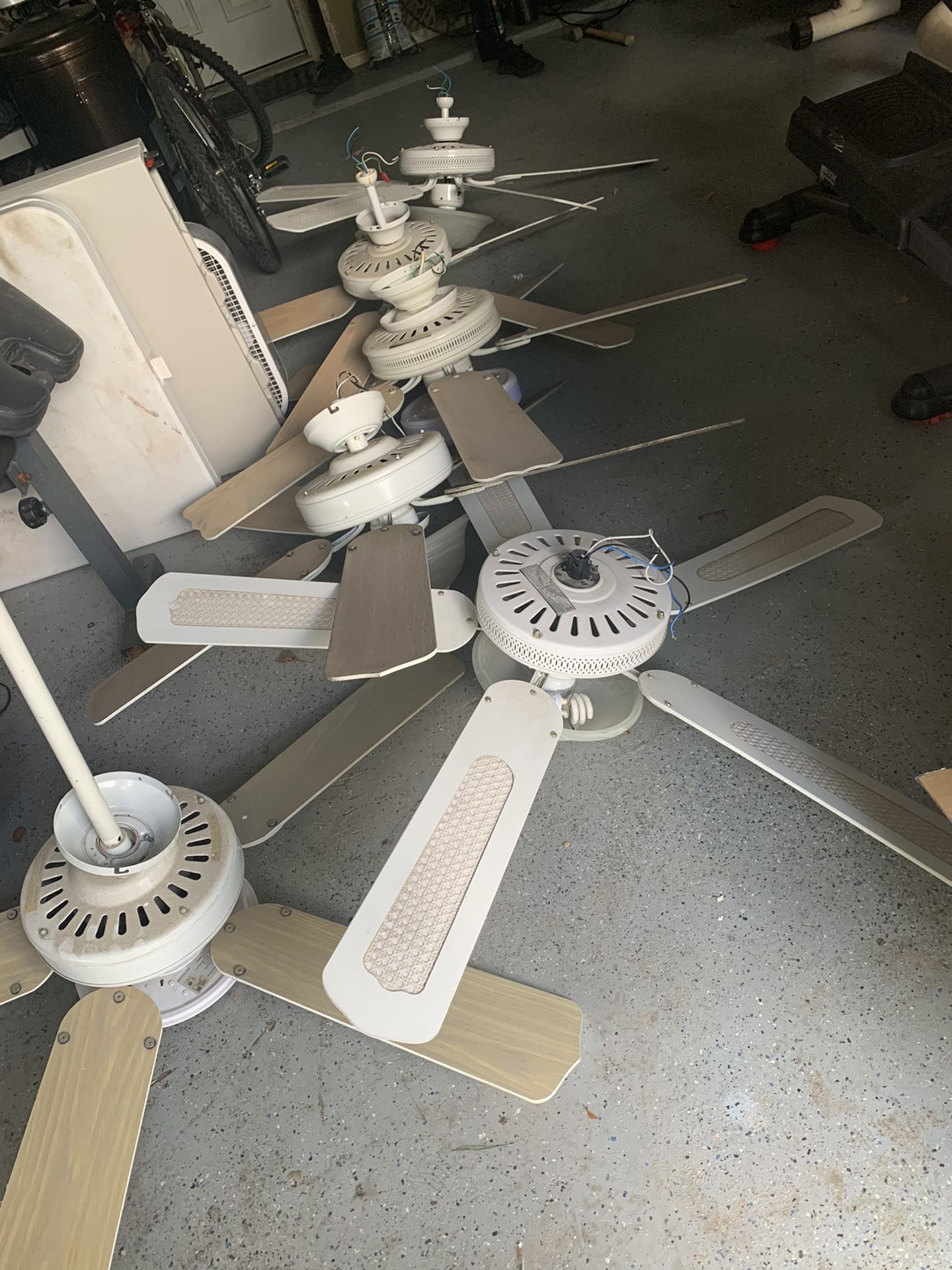 6 - Ceiling Fans with light kit - FREE