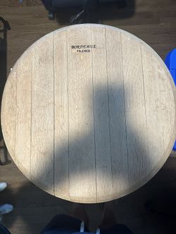 Wine barrel lazy susan - Large 22”