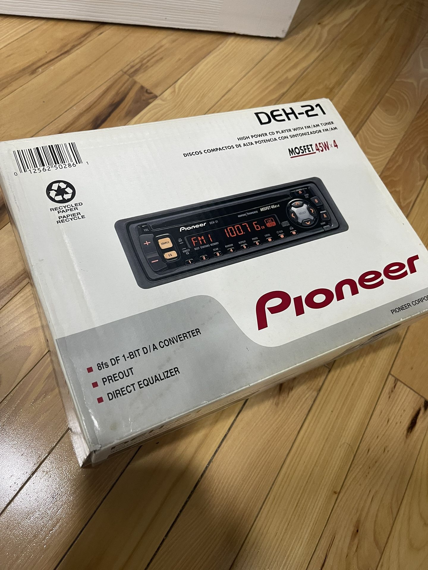 PIONEER High Power CD Player with AM/FM Tuner