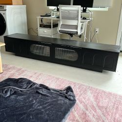 Tv Console With 4 Storage Drawers 