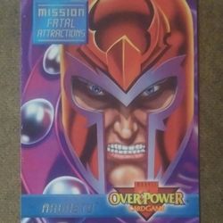 1995 Fleer Marvel Magneto Mission Fatal Attractions #4  OverPower Card Game Vintage Comics Collectible Character