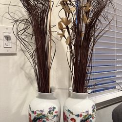 Chinese porcelain vases $50