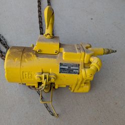 Ingersoll-Rand air chain hoist.