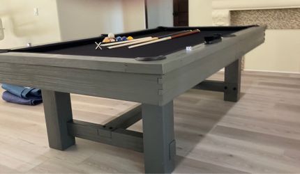 Pool tables can deliver. New. Real slate top billiard table