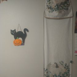 Pumpkin Fall Green Tablecloth/ Tapestry 