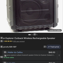 Ion Explorer outback  Bluetooth speaker