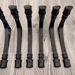6 Farmhouse/Industrial Shelf brackets 