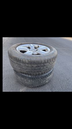 2 - 235/55r17 5x4.5 5x114.3 Stock Ford Mustang G35 G37 Altima Accord Civic Camry Wheels Rims Good Treads Tires!!!!!