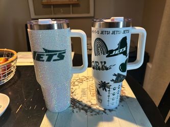 New York Jets Officially Licensed NFL 40oz Stainless Steel Tumbler cups