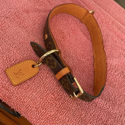 LV dog collar 