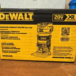 DEWALT 20V MAX XR Brushless Compact Cordless Router 