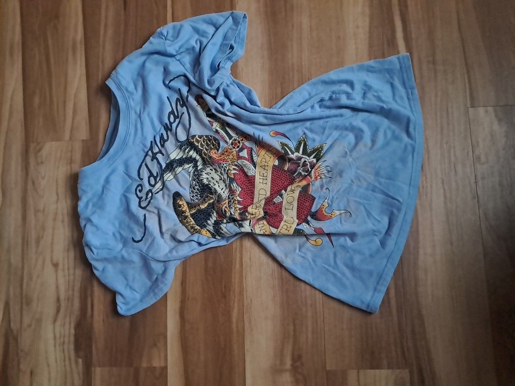 Edhardy Women's 2000s Y2k Top