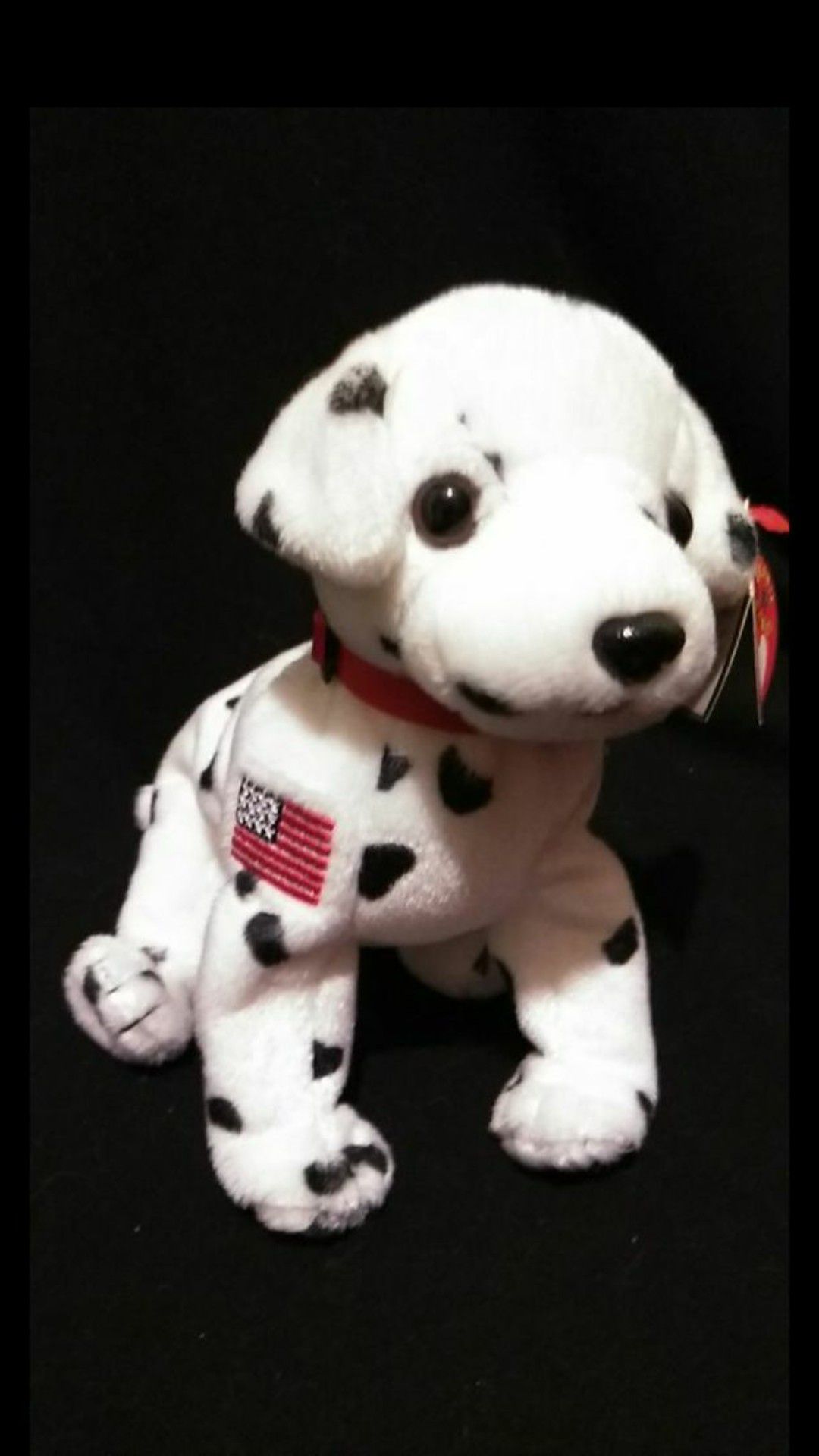 Mint Condition Retired 2001 Ty Beanie Babies Rescue FDNY The Dalmatian September 11th Commemorative With Swing Tags