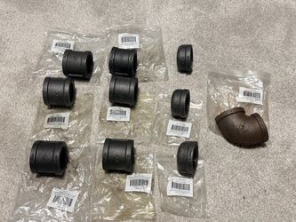 1-1/2” Black Iron Pipe Fittings Lot – New Retail Value $150+ – $55 OBO