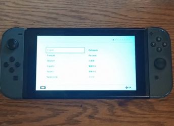 Nintendo Switch 1 Grey Joycons + Console/Controller