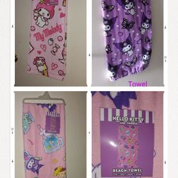 Hello Kitty , My Melody, Kuromi Towel / EACH 22