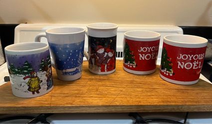 Vintage Christmas mugs set - Royal Norfolk / Taylor & Ng