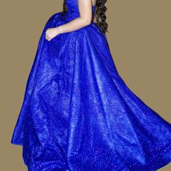 Women’s Camille LA VIE Royal Blue Long Dress Size 2