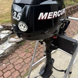 Great Shape 3.5 Hp Mercury Outboard Motor 4 Stroke Short Shaft