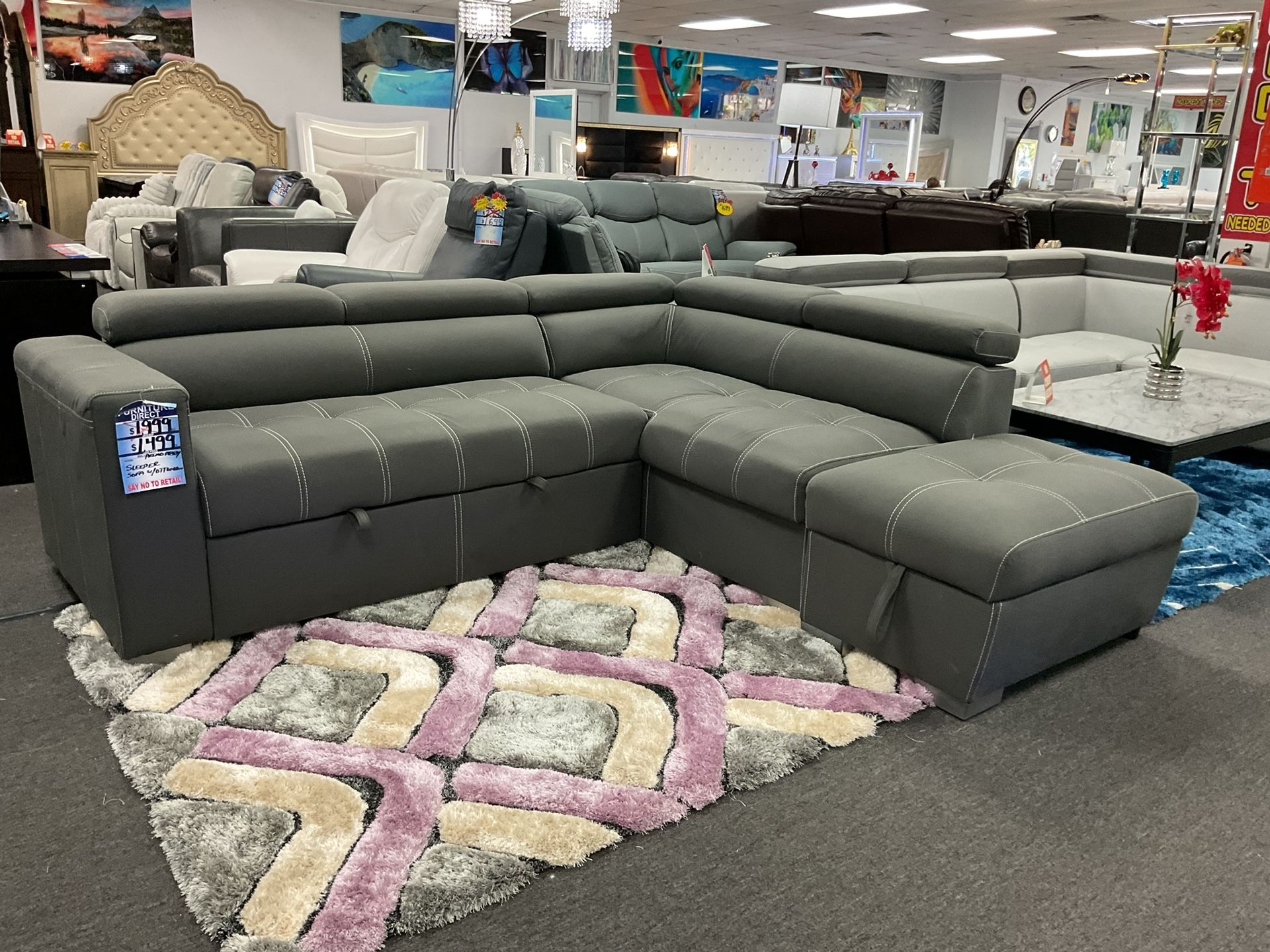 Liquidation Furniture Summer Sale Beautiful Sleeper Sofas up to 30%-70% OFF RETAIL (In box)